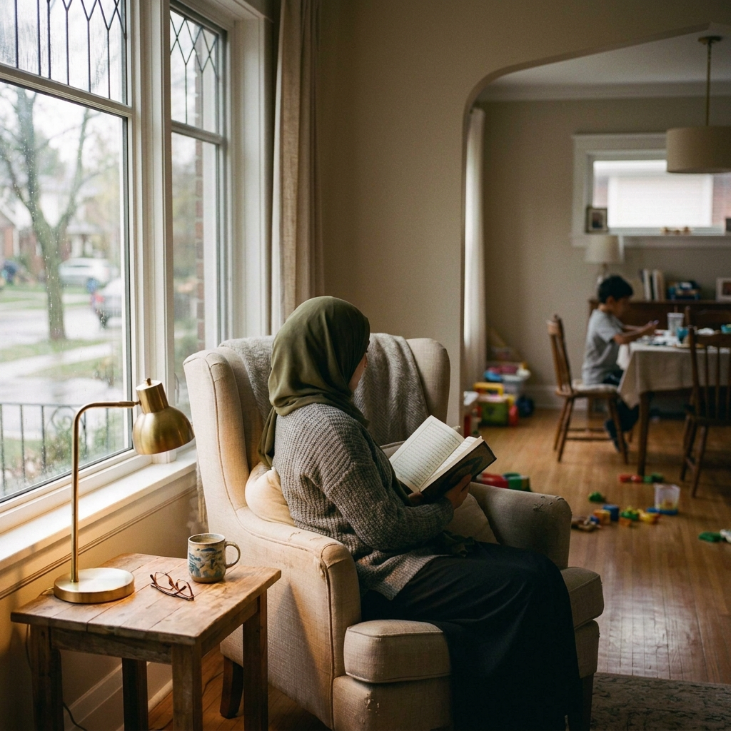 Single Muslim mother in changed peaceful setting